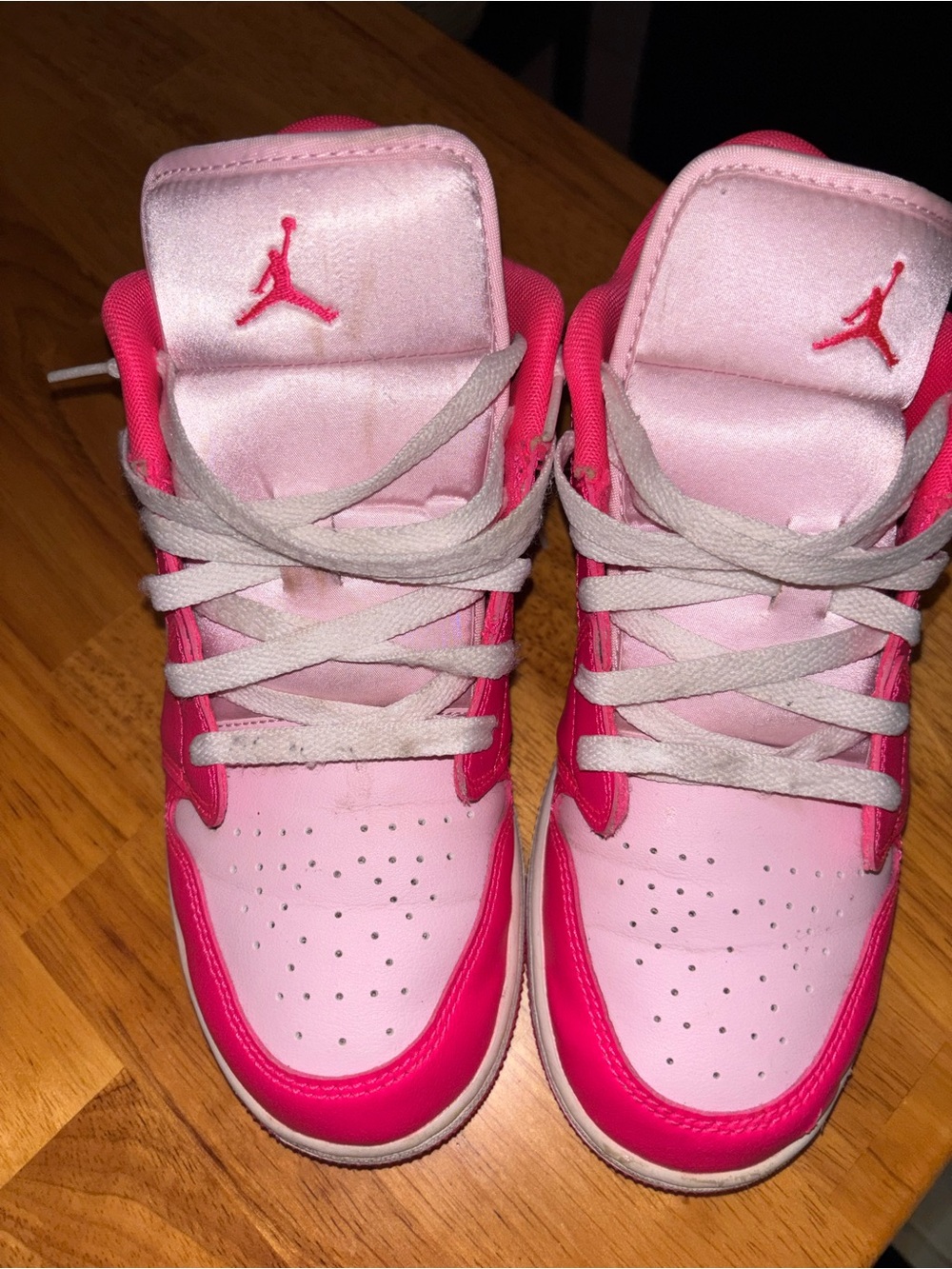 Jordan Kids Pink Two-Tone High Top Sneakers